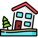 house,architecture and city,water,architecture,weather,nature,flood,waves,sea level,flooded house,floods,flooded